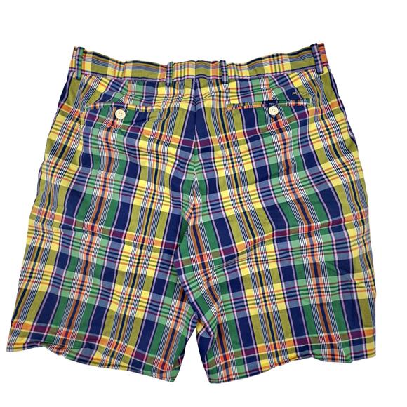 RLX Ralph Lauren Men's 32 Plaid Madras Performance Golf Wicking Stretch Shorts - Picture 4 of 7